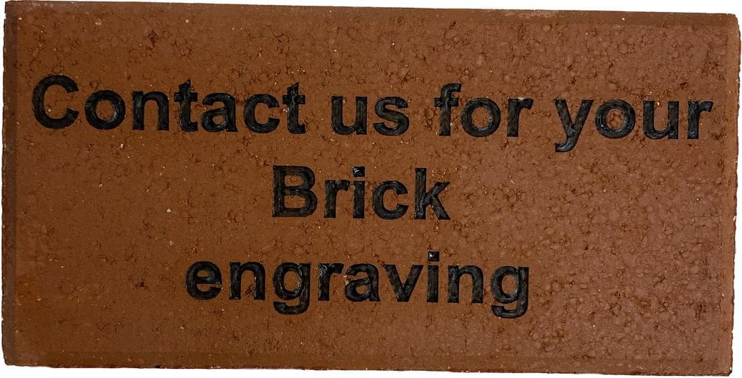 A brick with the words " contact us for your brick engraving ".